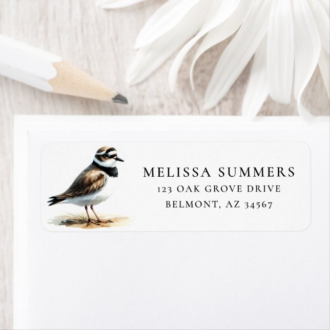 Etiqueta Plover Return Address Label (Insitu)