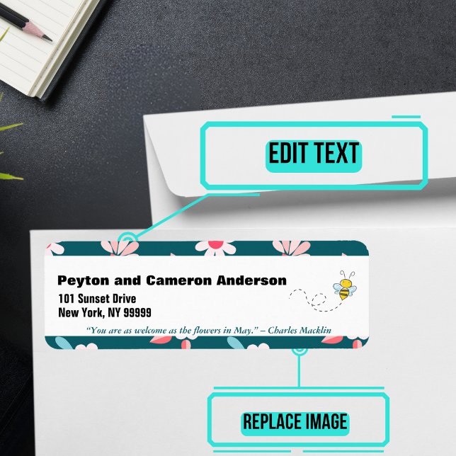 Etiqueta Pode Pensar que Endereço Personalizado (Please enjoy our mailing labels. There is one for every month.)