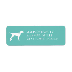 Etiqueta Pointer Dog Puppy English Setter