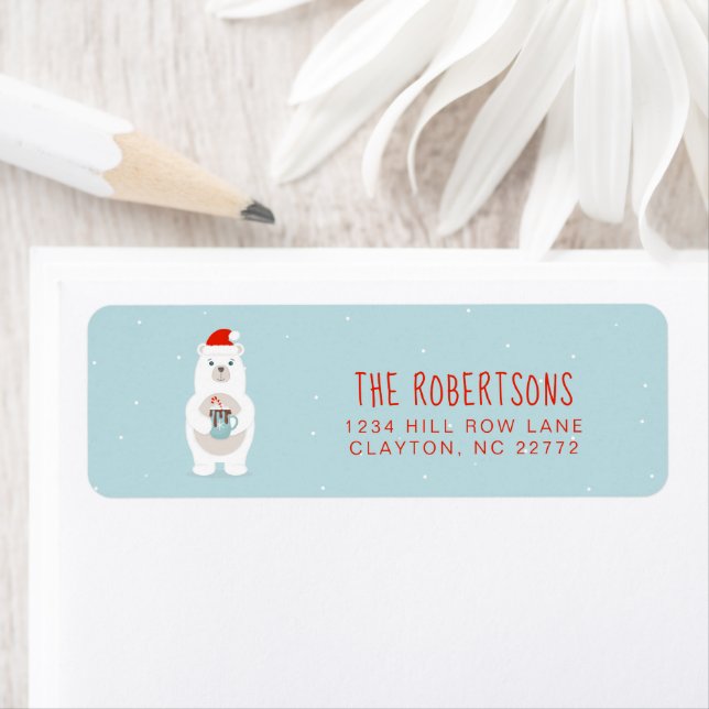 Etiqueta Polar Bear e Cacau Quente (Insitu)