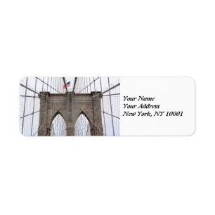 Etiqueta Ponte de Brooklyn, Nova Iorque
