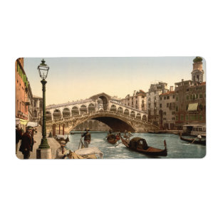 Etiqueta Ponte II de Rialto, Veneza, Italia