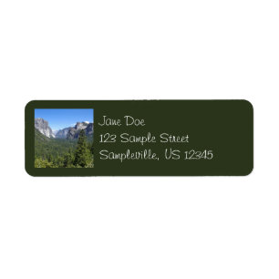 Etiqueta Ponto da Inspiração no Parque Nacional de Yosemite