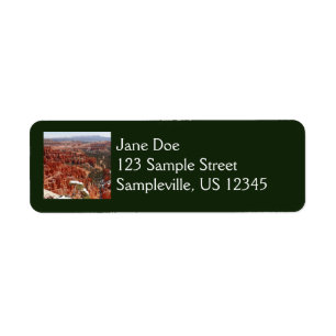 Etiqueta Ponto de Inspiração no Bryce Canyon I