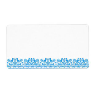 Etiqueta Ponto transversal do galo azul