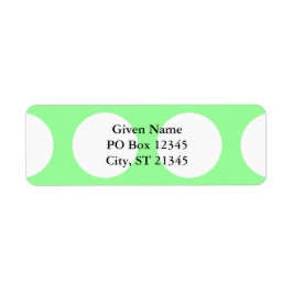 Etiqueta Pontos Brancos Grandes