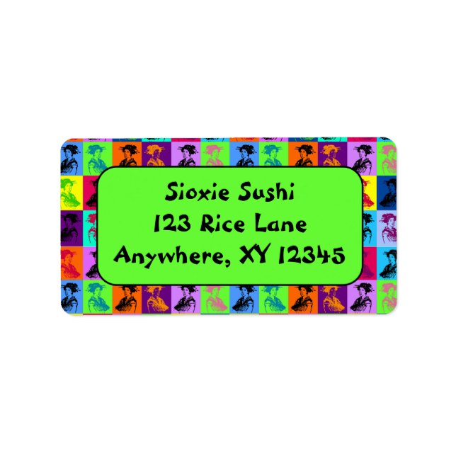 Etiqueta Pop Geishas (Frente)