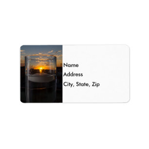 Etiqueta Pôr do Sol à Luz de Velas
