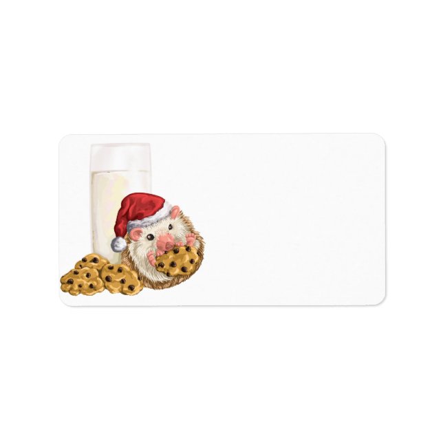 Etiqueta Porco do biscoito do Natal (Frente)