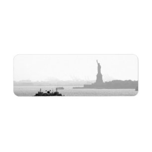 Etiqueta Porto da Nova Iorque - estátua da liberdade