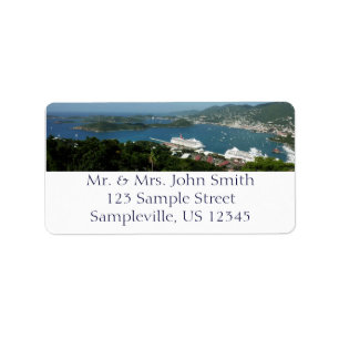 Etiqueta Porto em St. Thomas Ilhas Virgens dos EUA