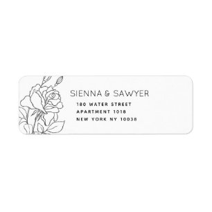 Etiqueta Posse De Casamento De Rosas