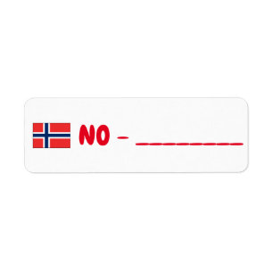 Etiqueta Posto de passagem na Noruega