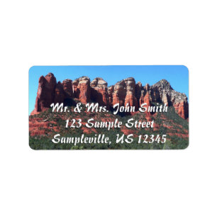 Etiqueta Pote de café Rock II em Sedona Arizona