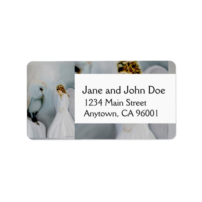 Etiqueta Povo Guardião e Coruja Branca (Frente)