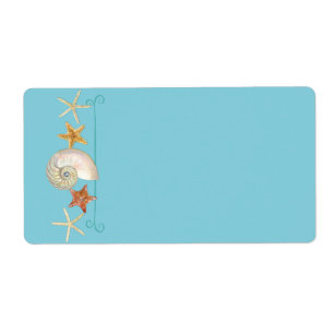 Etiqueta Prateleiras tropicais Starfish Nautilus Summer