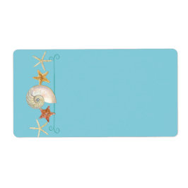 Etiqueta Prateleiras tropicais Starfish Nautilus Summer