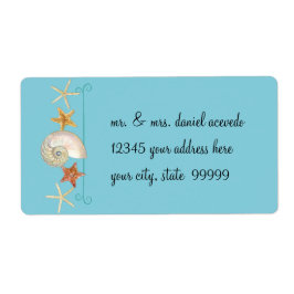 Etiqueta Prateleiras tropicais Starfish Nautilus Summer