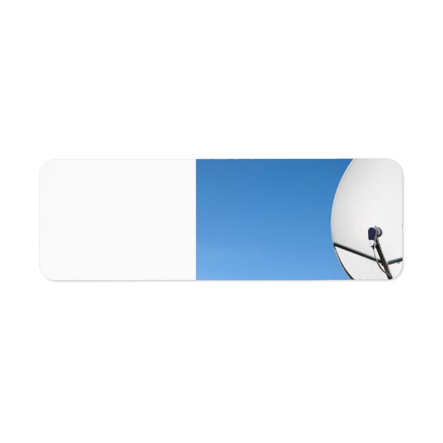 Etiqueta Prato de satélite (Frente)