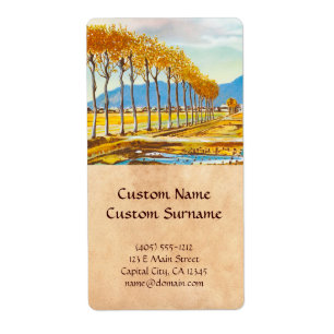 Etiqueta Prefeitura de Niigata Japão da brisa do outono do