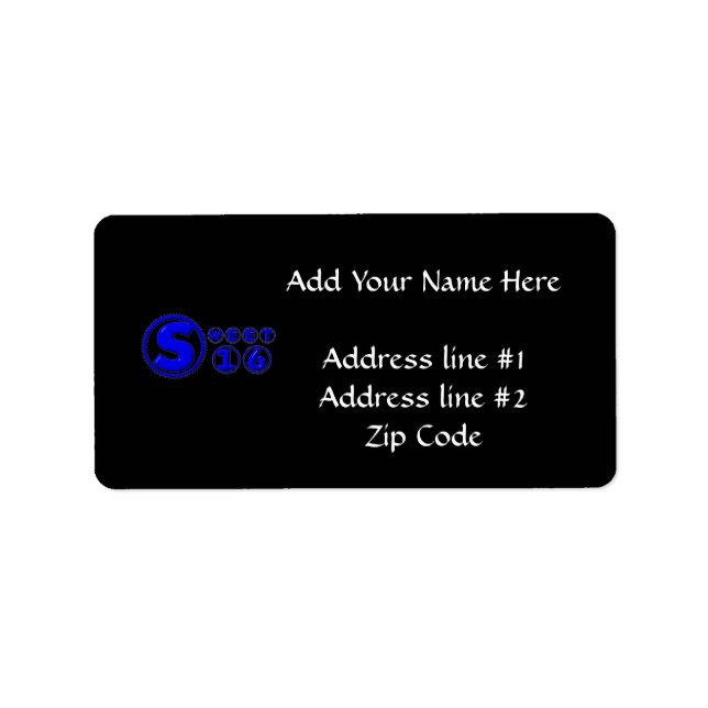 Etiqueta Preparando-se para um doce 16 (Frente)