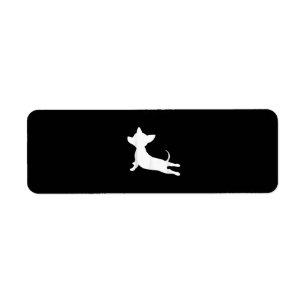 Etiqueta presente de yoga chiweenie, chihuahua dachshund