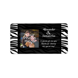 Etiqueta Presente ou rótulo de favorecimento de casamento m