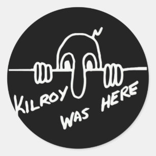 Etiqueta preta de Kilroy