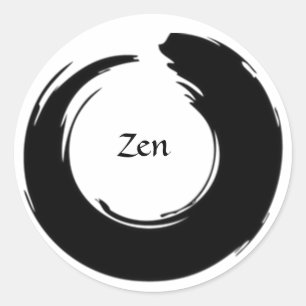 Etiqueta preta do zen