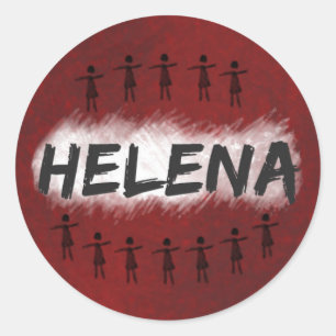 Etiqueta preta órfão - Helena