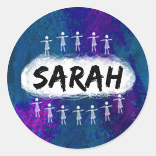 Etiqueta preta órfão - Sarah
