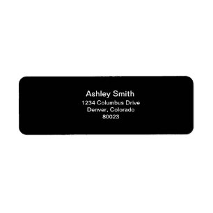 Etiqueta preto e branco é elegante