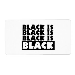 Etiqueta Preto é Preto