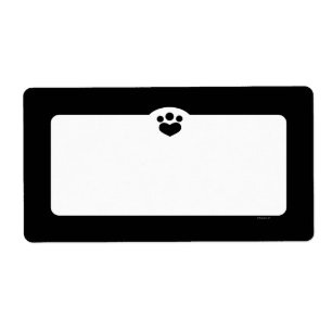 Etiqueta Preto simples do animal de estimação de Art™ d