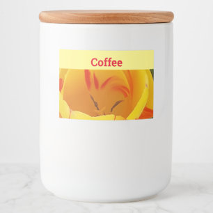 Etiqueta primavera Yellow Tulip Comida