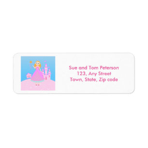 Etiqueta Princesa de Fairytala no Partido de Birthaday Rosa