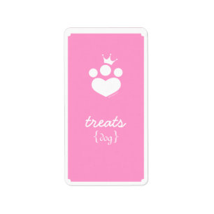 Etiqueta Princesa Fora-Trela Art™ Animal de estimação