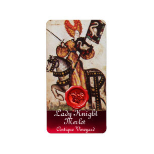 ETIQUETA PRINCESA SENHORA CAVALEIRO VINHO ROTULAGEM, SELO