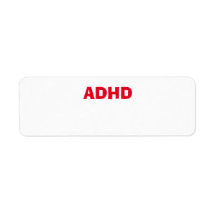 Etiqueta Problema de saúde ADHD ADD