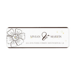 Etiqueta Procurando Endereço de Casamento de Amor