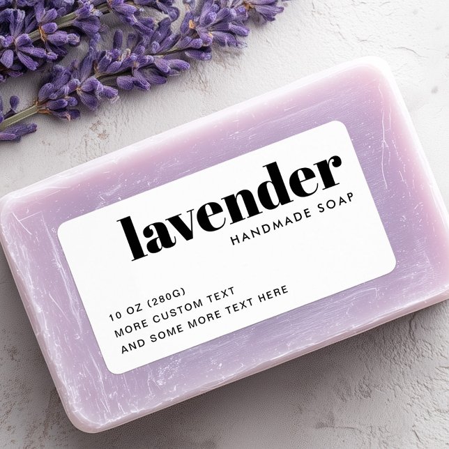 Etiqueta Produto branco moderno (Modern white product label)