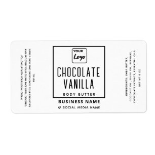 Etiqueta Produto de logotipo branco preto para tipografia p