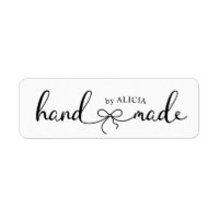 Produto de script elegante feito à mão Rótulo Mono