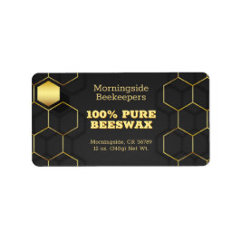 Etiqueta Produto Dourado de luxo e preto