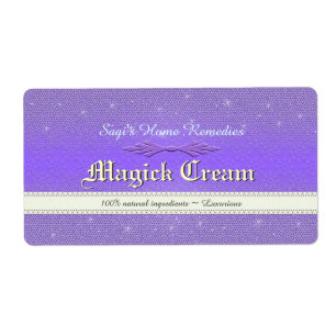 Etiqueta Produto natural de cor de seleção U Magic Sparkle