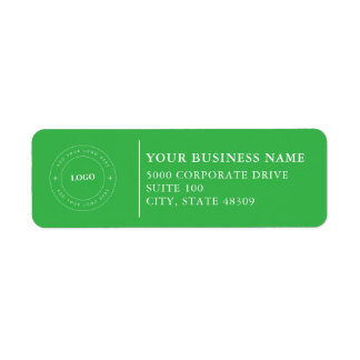 Etiqueta  Professional Business Logo  Return Address Label
