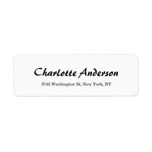 Etiqueta Profissional minimalista da caligrafia criativa da