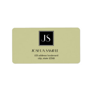 Etiqueta Profissional simples