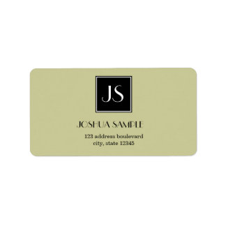 Etiqueta Profissionalmente simples