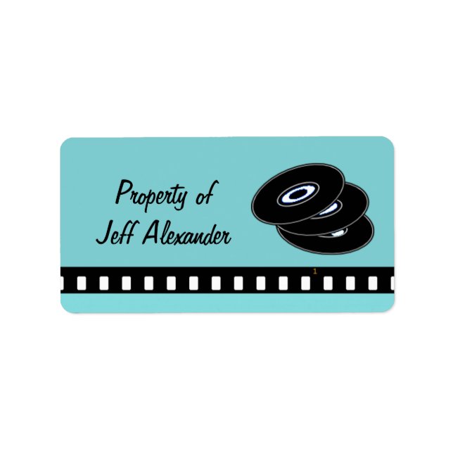 Etiqueta Propriedade do CD do Registro de Vinilo Retroativo (Frente)